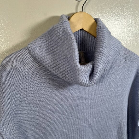 Athleta Bayshore Wool Cashmere Turtleneck Sweater Tunic Size Small Peri Purple - Picture 4 of 10